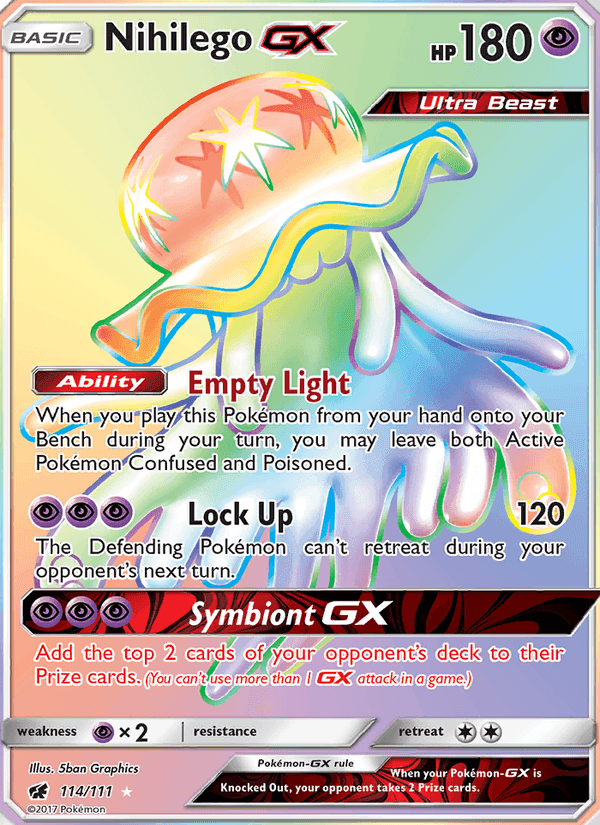 Nihilego GX, card 114 from Crimson Invasion