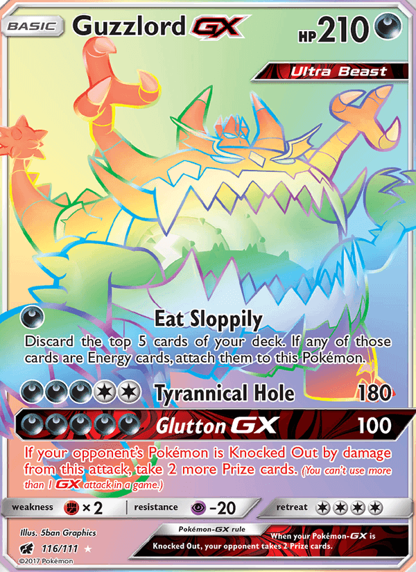 Guzzlord GX, card 116 from Crimson Invasion