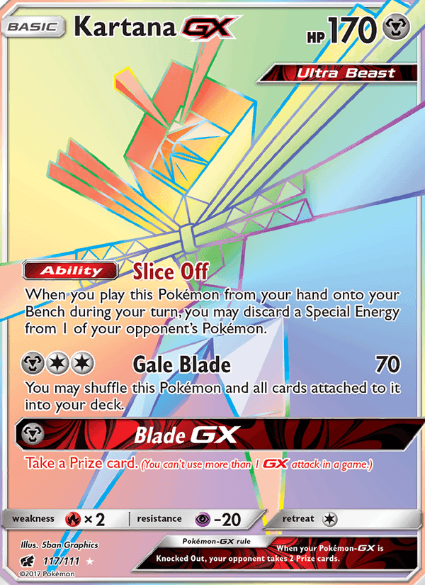 Kartana GX, card 117 from Crimson Invasion