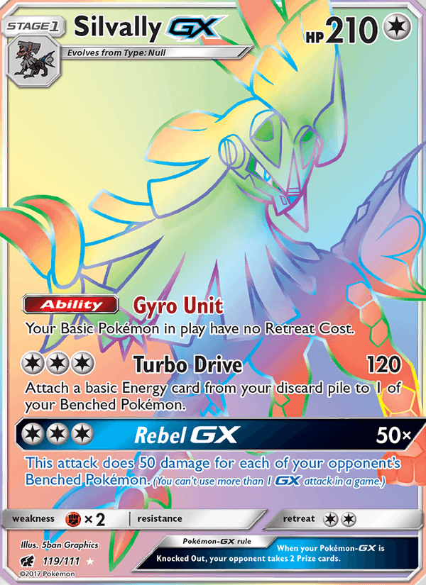 Silvally GX, card 119 from Crimson Invasion