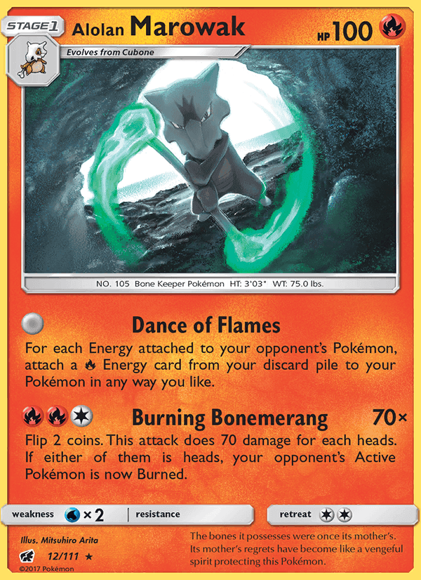 Alolan Marowak, card 12 from Crimson Invasion