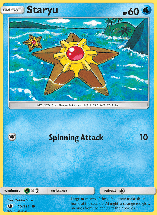 Staryu, card 15 from Crimson Invasion