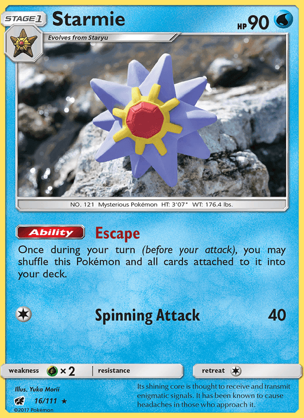 Crimson Invasion の 16 番、Starmie