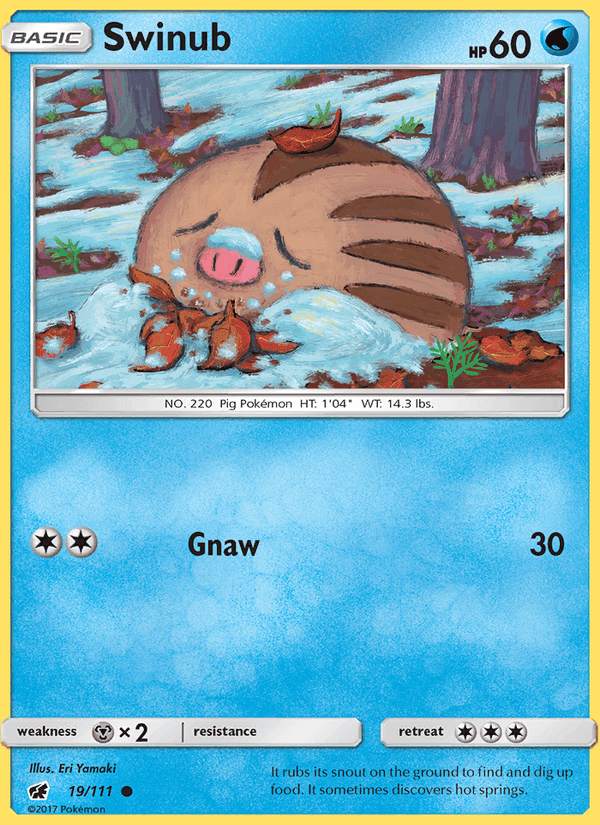 Swinub, card 19 from Crimson Invasion
