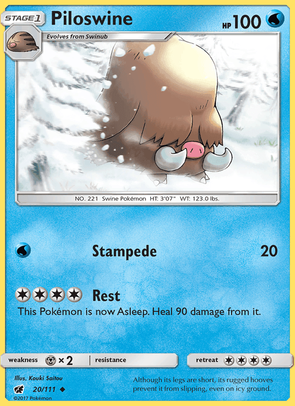 Piloswine, card 20 from Crimson Invasion