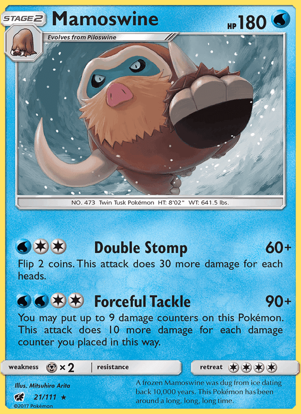 Mamoswine, card 21 from Crimson Invasion