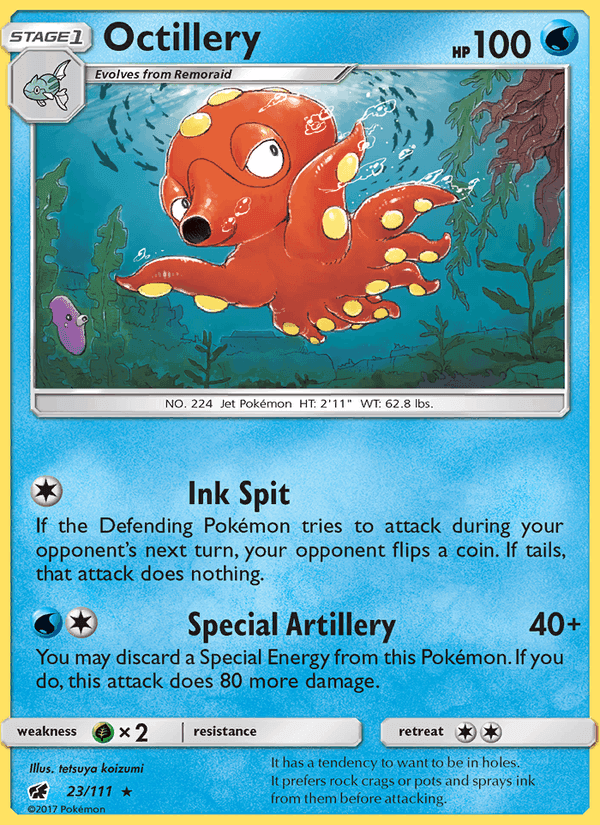 Octillery, card 23 from Crimson Invasion