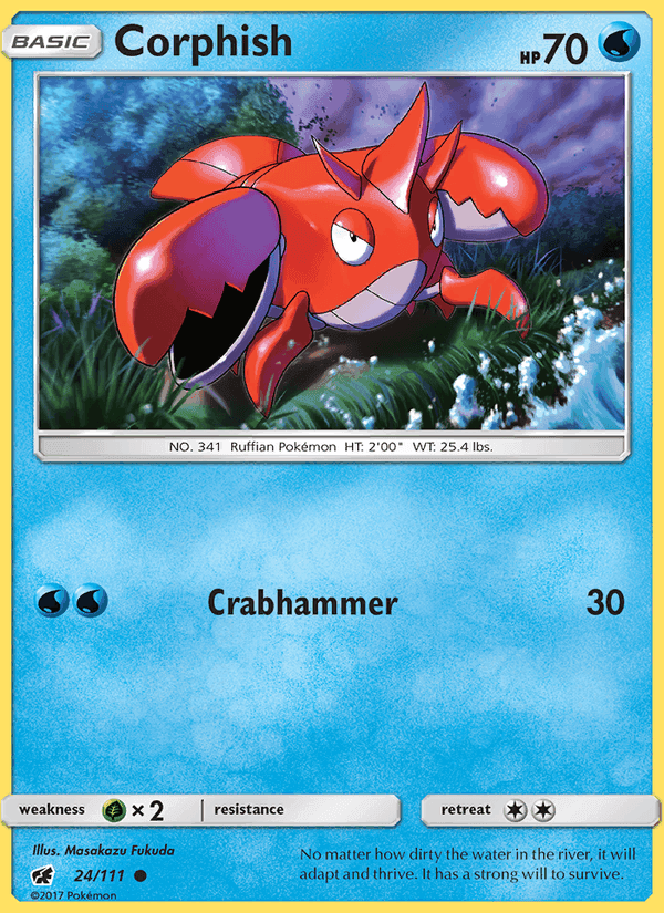 Corphish, card 24 from Crimson Invasion