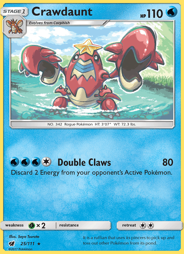 Crawdaunt, card 25 from Crimson Invasion