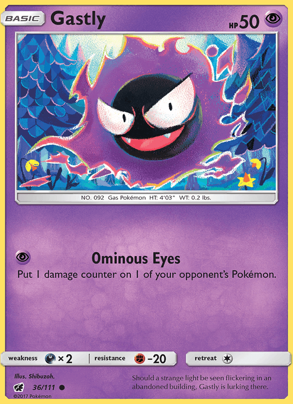 Crimson Invasion の 36 番、Gastly