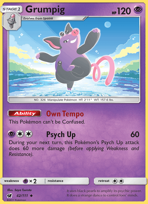 Grumpig, card 42 from Crimson Invasion