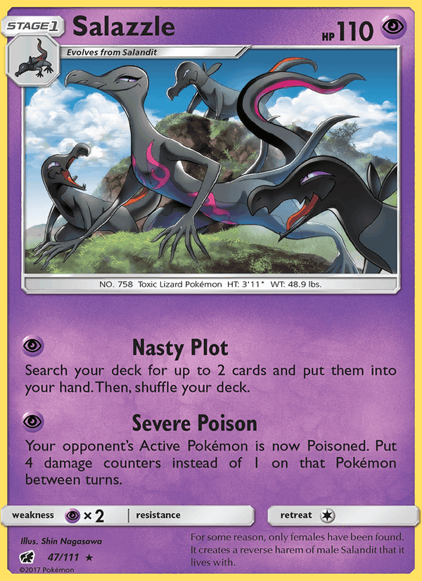 Salazzle, carte 47 de Crimson Invasion