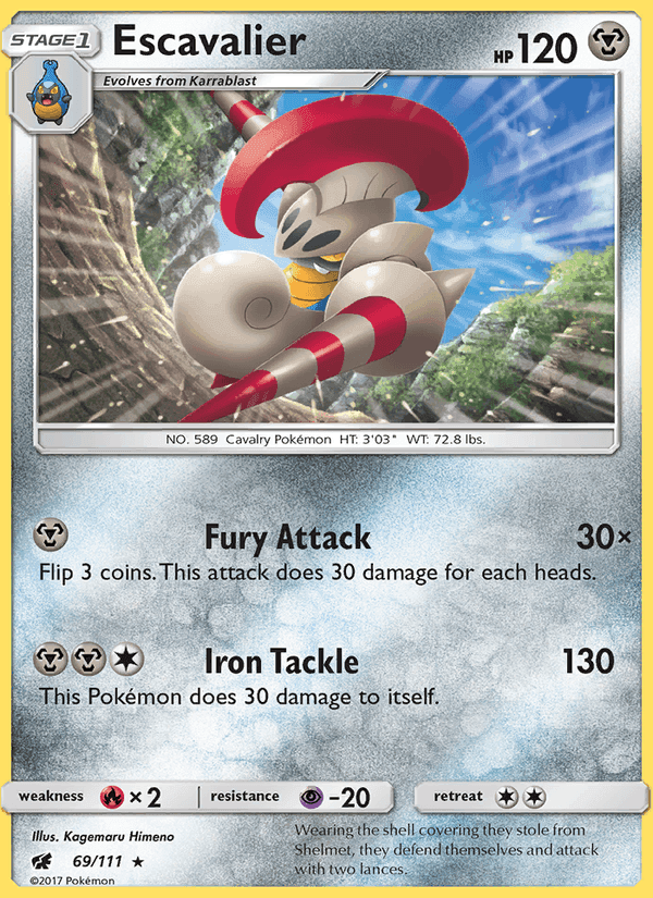 Escavalier, card 69 from Crimson Invasion