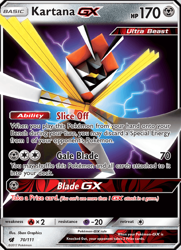 Kartana GX, card 70 from Crimson Invasion