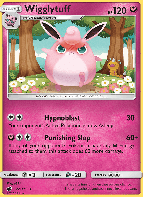 Wigglytuff, carta 72 di Crimson Invasion