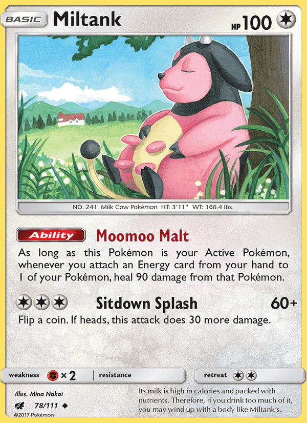 Miltank, card 78 from Crimson Invasion