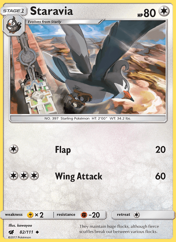 Staravia, card 82 from Crimson Invasion