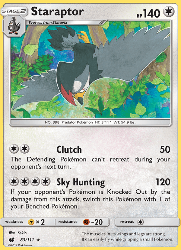 Staraptor, carta 83 de Crimson Invasion