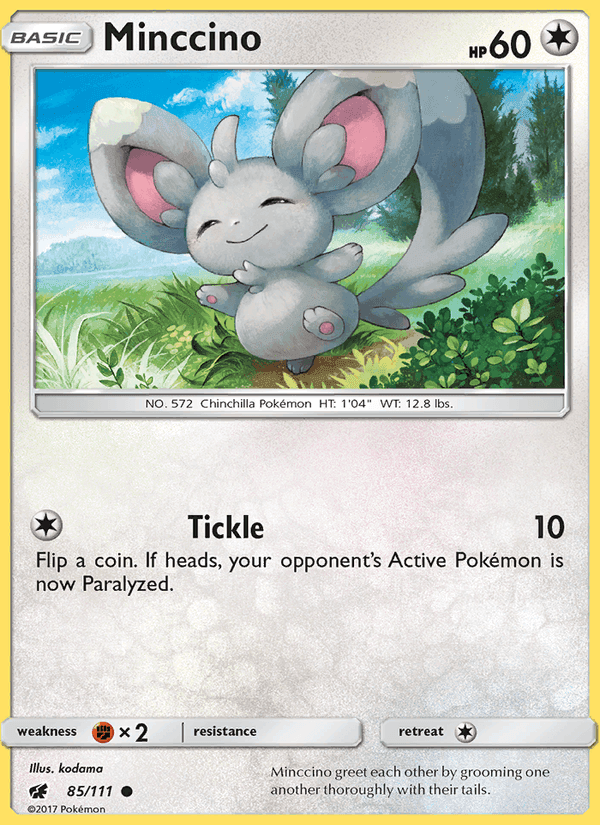 Minccino, card 85 from Crimson Invasion