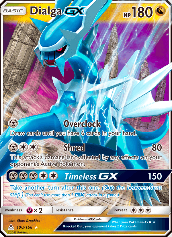 Dialga GX, card 100 from Ultra Prism