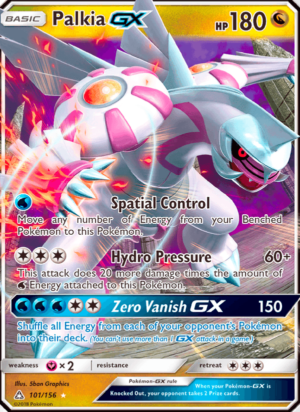 Palkia GX, card 101 from Ultra Prism