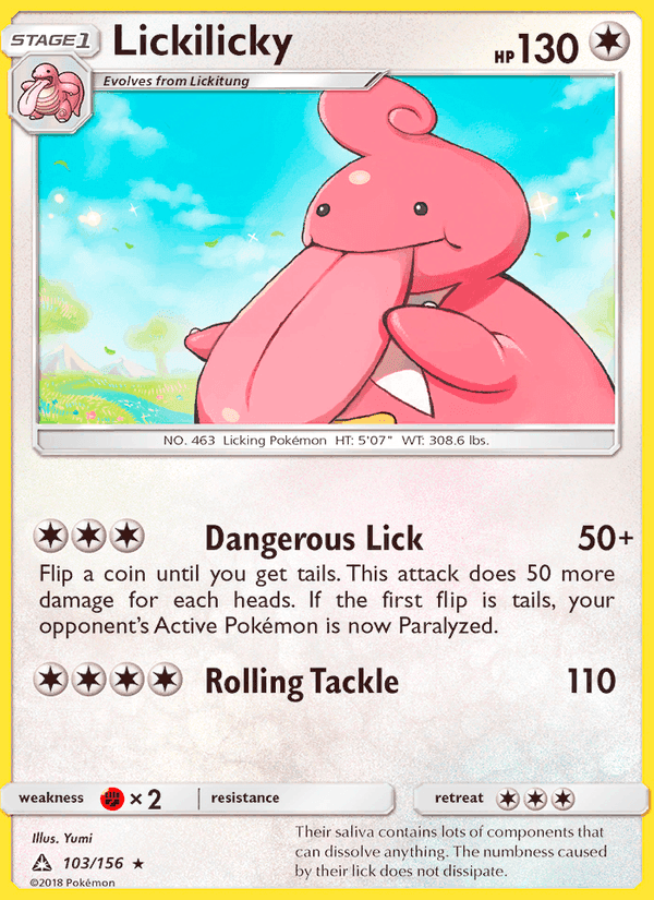 Ultra Prism の 103 番、Lickilicky