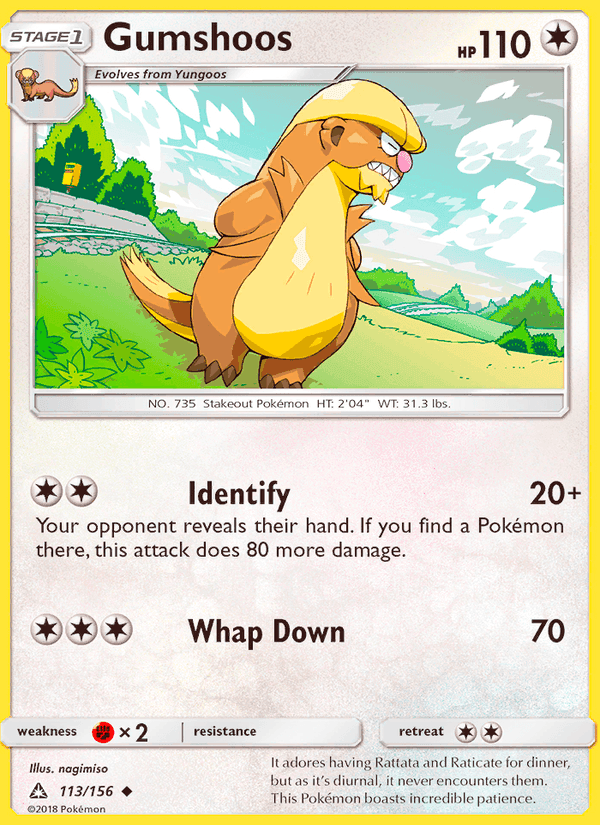 Gumshoos, card 113 from Ultra Prism