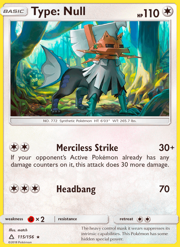 Type: Null, card 115 from Ultra Prism