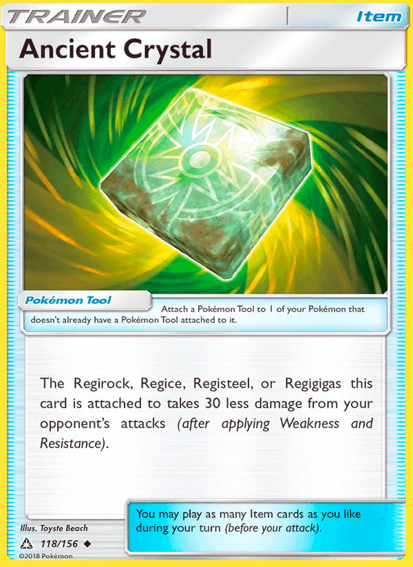 Ancient Crystal, card 118 from Ultra Prism