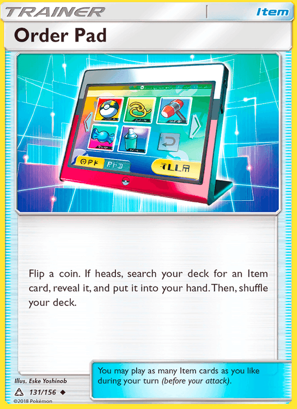 Order Pad, card 131 from Ultra Prism