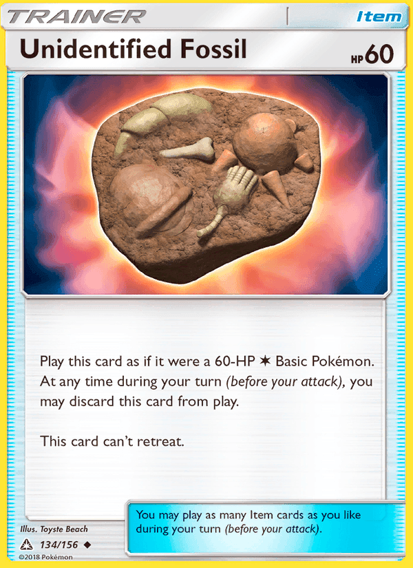 Unidentified Fossil, card 134 from Ultra Prism