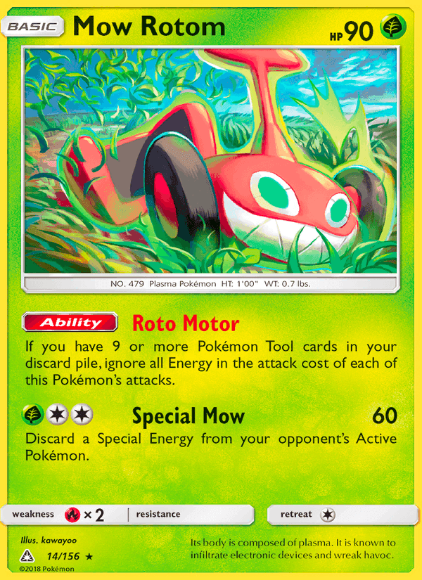 Mow Rotom, carta 14 de Ultra Prism