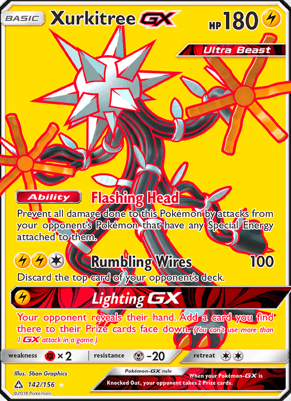 Xurkitree GX, card 142 from Ultra Prism