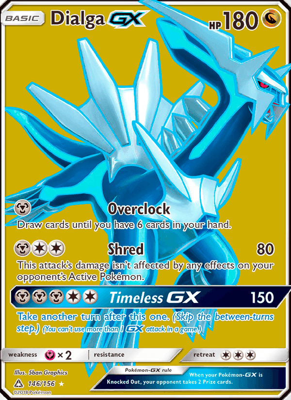 Dialga GX, card 146 from Ultra Prism