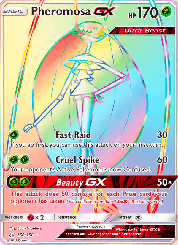 Pheromosa GX, card 158 from Ultra Prism