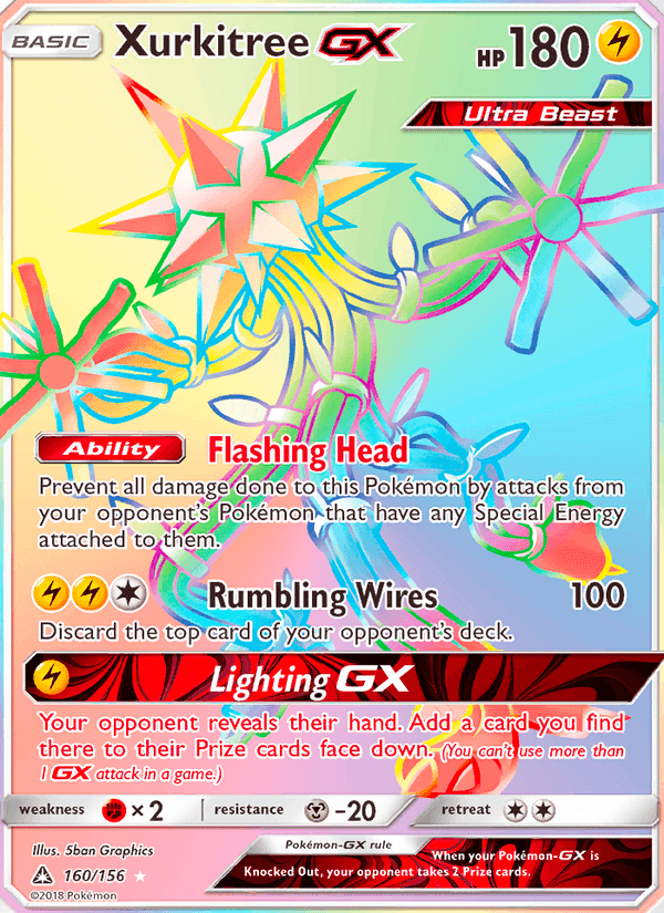 Xurkitree GX, card 160 from Ultra Prism