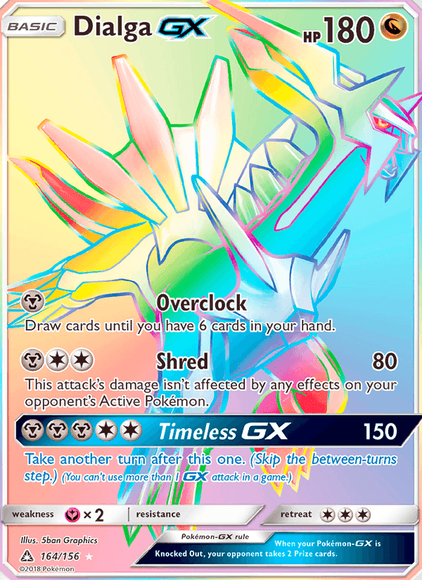 Dialga GX, card 164 from Ultra Prism