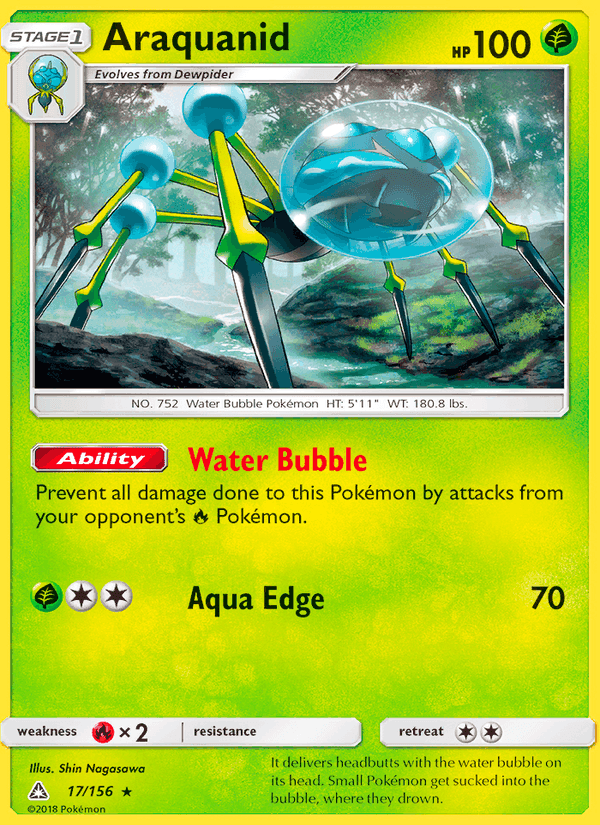Araquanid, card 17 from Ultra Prism