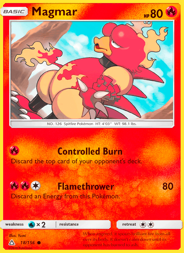 Magmar, carta 18 di Ultra Prism