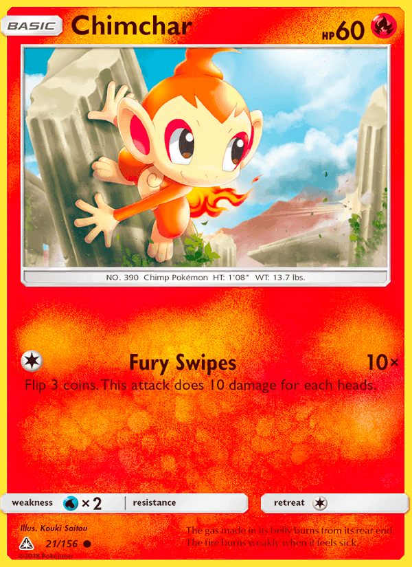 Ultra Prism の 21 番、Chimchar