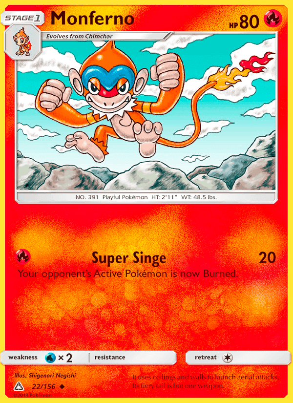 Ultra Prism の 22 番、Monferno