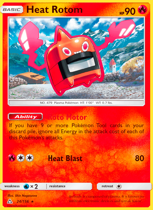 Heat Rotom, card 24 from Ultra Prism