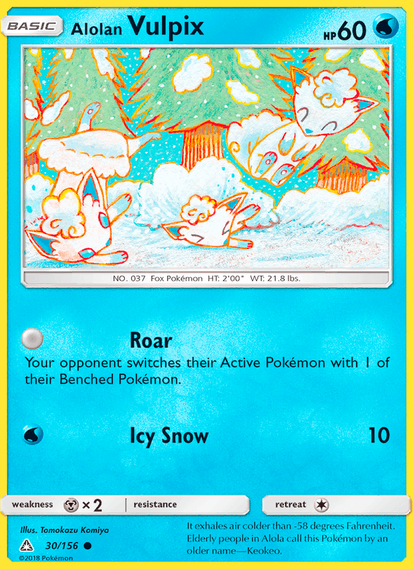 Alolan Vulpix, carta 30 di Ultra Prism