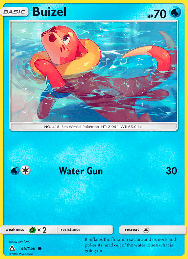 Buizel, card 35 from Ultra Prism