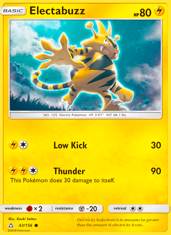 Ultra Prism の 43 番、Electabuzz