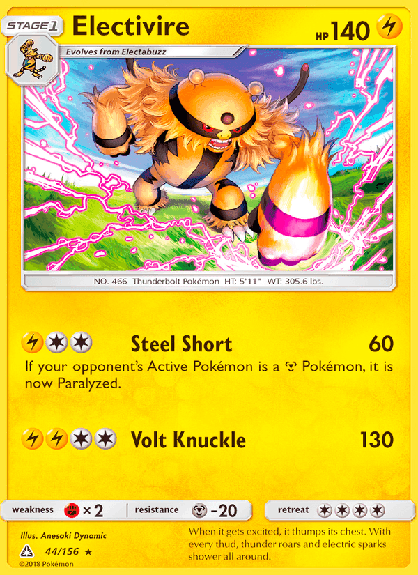 Electivire, card 44 from Ultra Prism