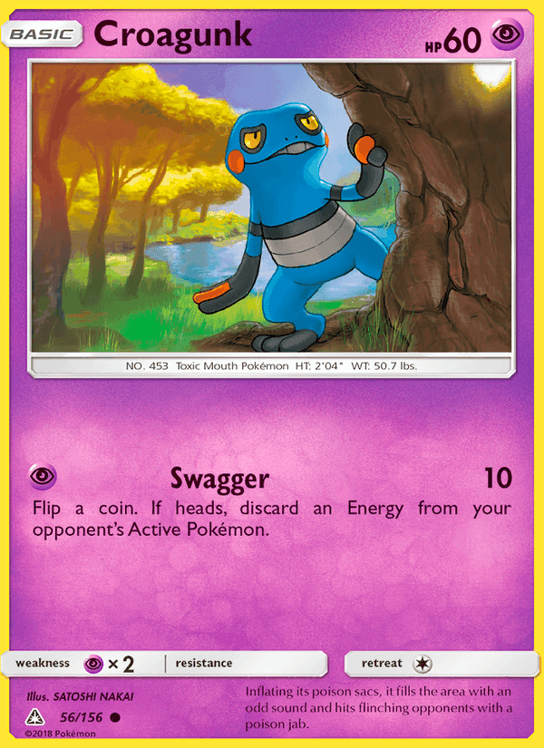 Croagunk, card 56 from Ultra Prism