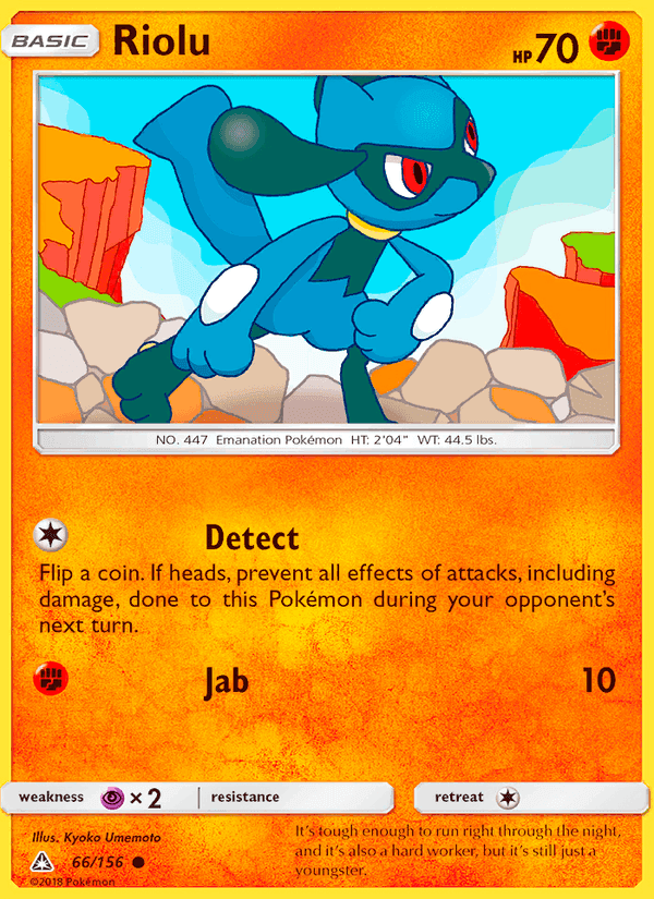 Riolu, card 66 from Ultra Prism
