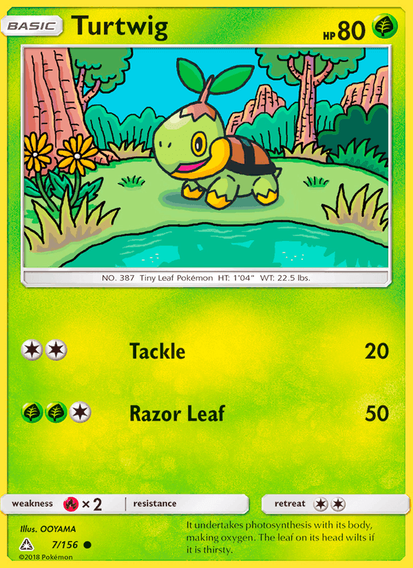 Ultra Prism の 7 番、Turtwig