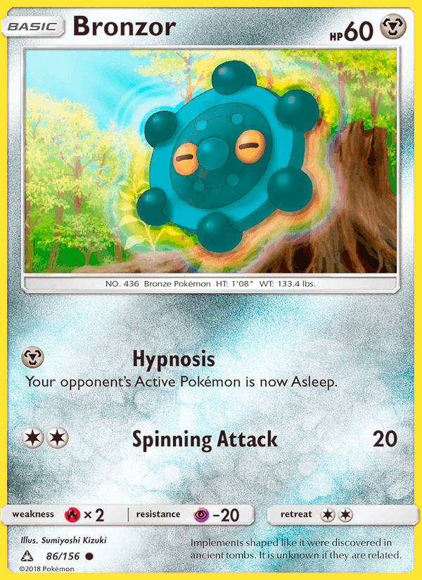 Bronzor, card 86 from Ultra Prism